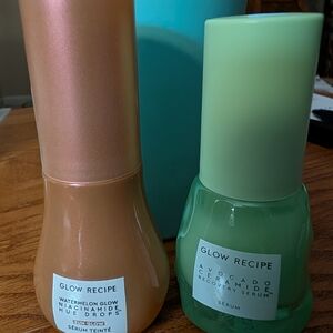 Glow Recipe Watermelon and Avocado Serums - Pink and Green